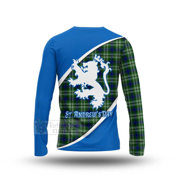 Mow Family Crest Tartan Long Sleeve T-Shirt Celebrate Saint Andrew's Day in Style - Tartan Vibes Clothing