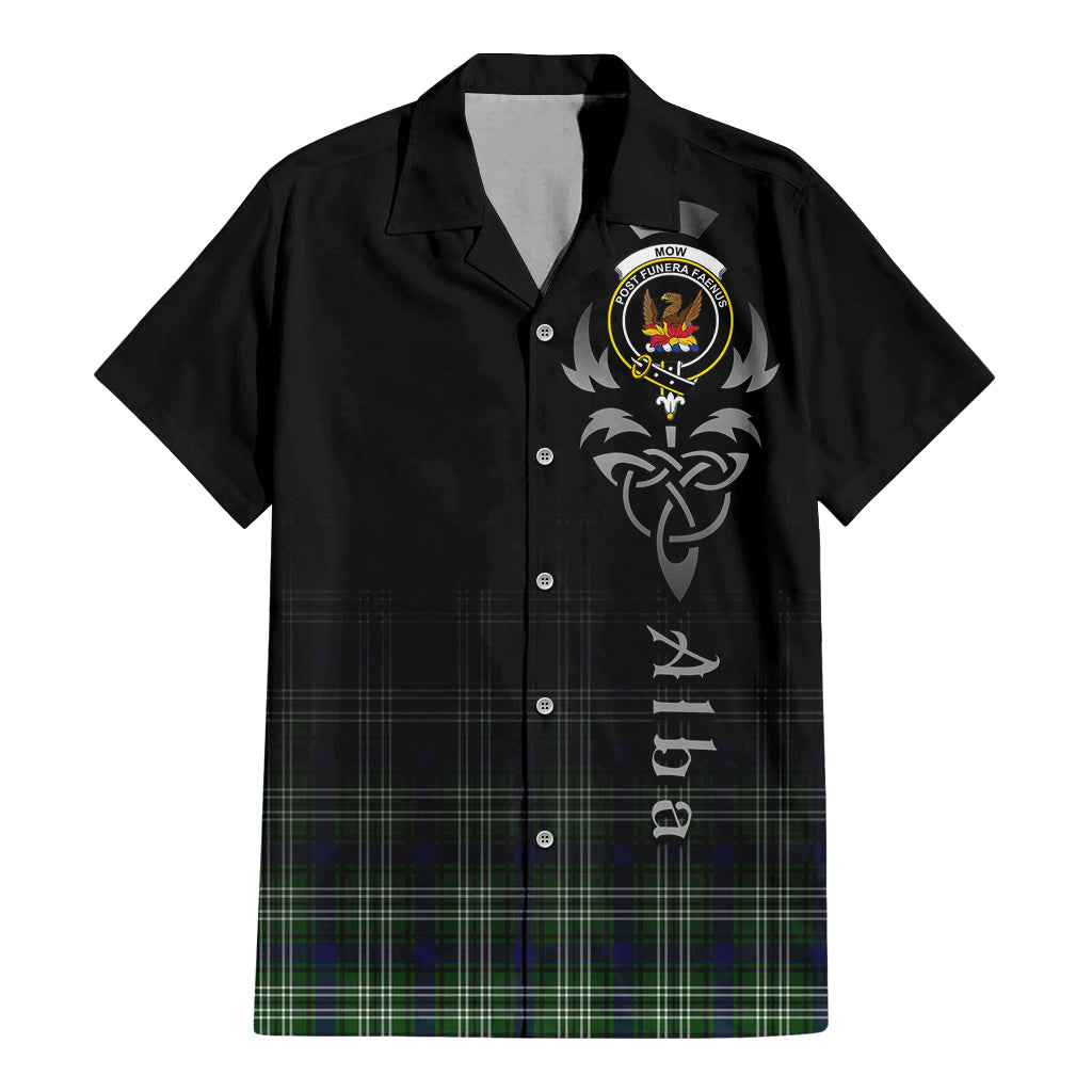 Mow Tartan Hawaiian Shirt Shirt Featuring Alba Gu Brath Family Crest Celtic Inspired - Tartan Vibes Clothing