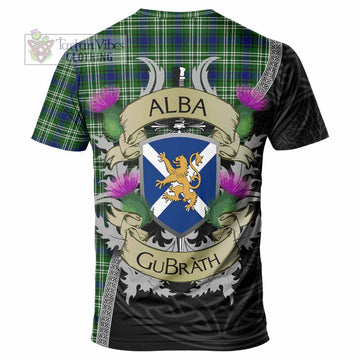 Tartan Vibes Clothing Mow Tartan Family Crest T-Shirt Lion Rampant Royal Thistle Shield Celtic Inspired