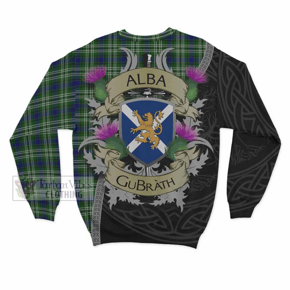 Mow Tartan Family Crest Sweatshirt Lion Rampant Royal Thistle Shield Celtic Inspired - Tartan Vibes Clothing