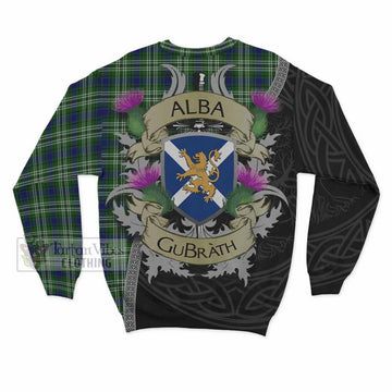 Mow Tartan Family Crest Sweatshirt Lion Rampant Royal Thistle Shield Celtic Inspired - Tartan Vibes Clothing