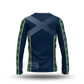 Tartan Vibes Clothing Mow Tartan Long Sleeve T-Shirt with Family Crest and Scottish Thistle Vibes Sport Style