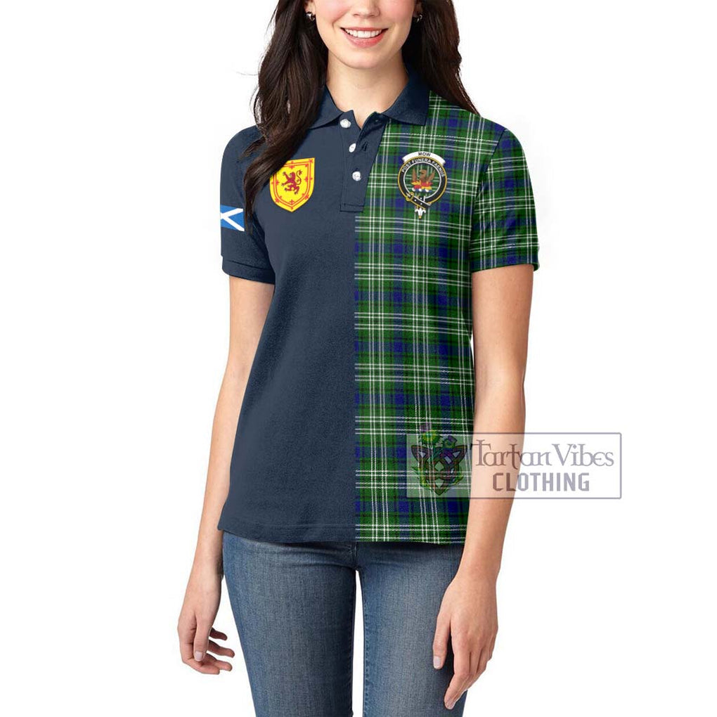 Mow Tartan Women's Polo Shirt Alba with Scottish Lion Royal Arm Half Style - Tartan Vibes Clothing