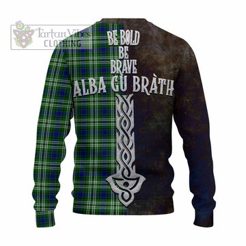 Mow Tartan Family Crest Knitted Sweater Alba Gu Brath Be Brave Lion Ancient Style - Tartan Vibes Clothing