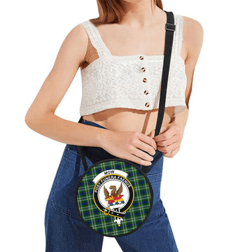 Mow Tartan Round Satchel Bags with Family Crest