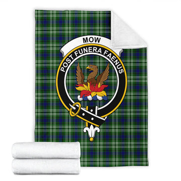 Mow Tartan Blanket with Family Crest