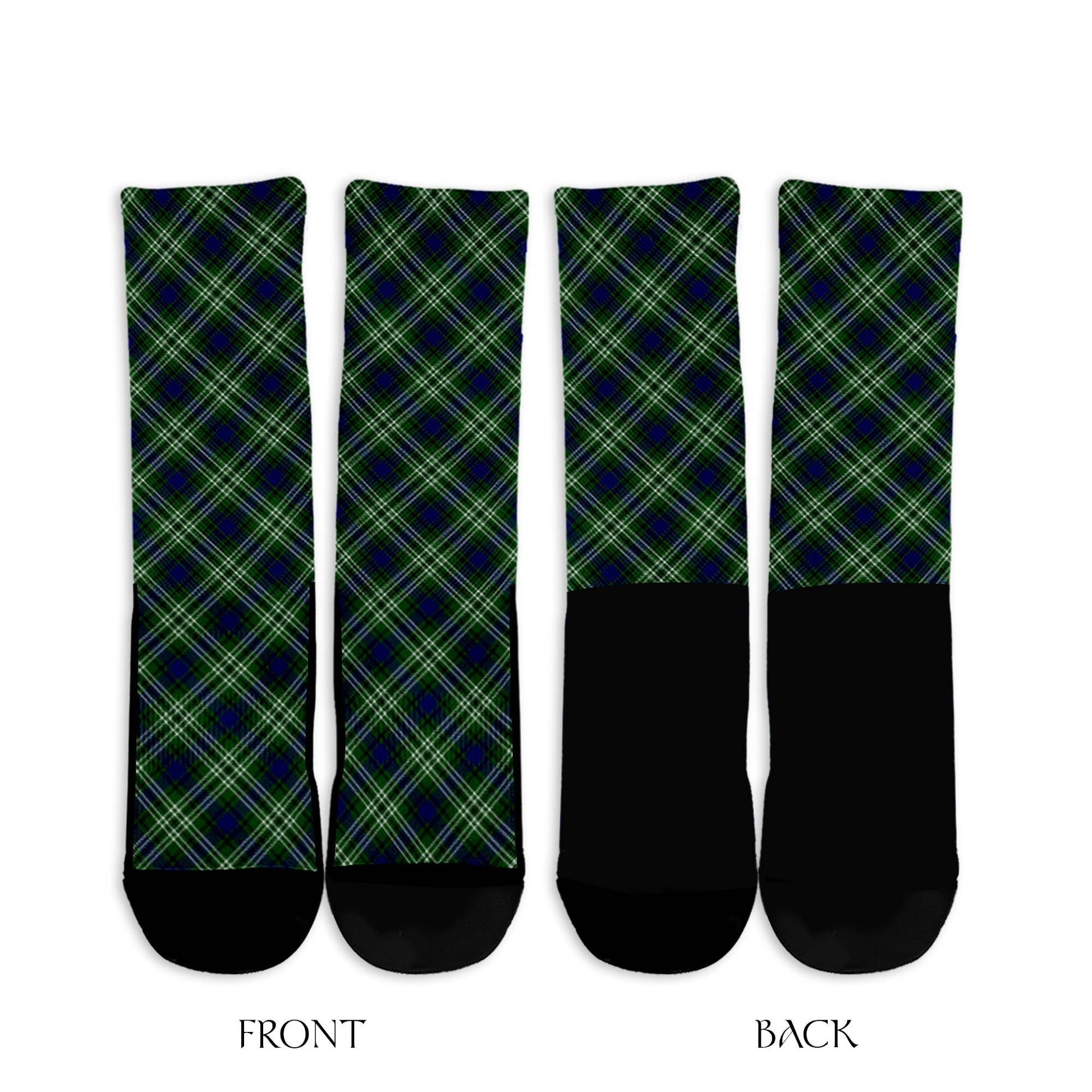 Mow Tartan Crew Socks Cross Style - Tartan Vibes Clothing
