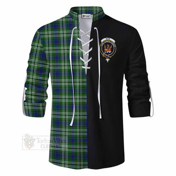 Mow Tartan Ghillie Kilt Shirt with Family Crest and Half Of Me Style - Tartan Vibes Clothing