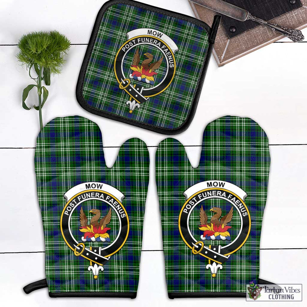 Mow Tartan Combo Oven Mitt & Pot-Holder with Family Crest - Tartan Vibes Clothing