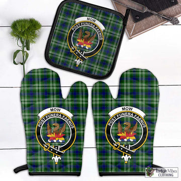 Mow Tartan Combo Oven Mitt & Pot-Holder with Family Crest - Tartan Vibes Clothing
