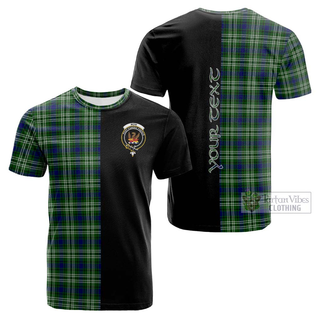 Tartan Vibes Clothing Mow Tartan Cotton T-shirt with Family Crest and Half Of Me Style