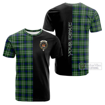 Tartan Vibes Clothing Mow Tartan Cotton T-shirt with Family Crest and Half Of Me Style