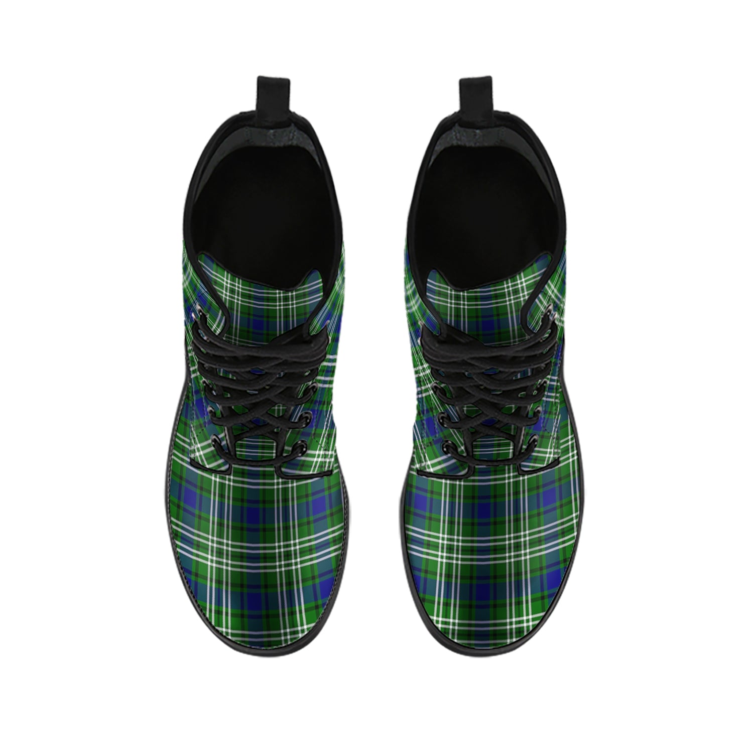 Mow Tartan Leather Boots - Tartan Vibes Clothing