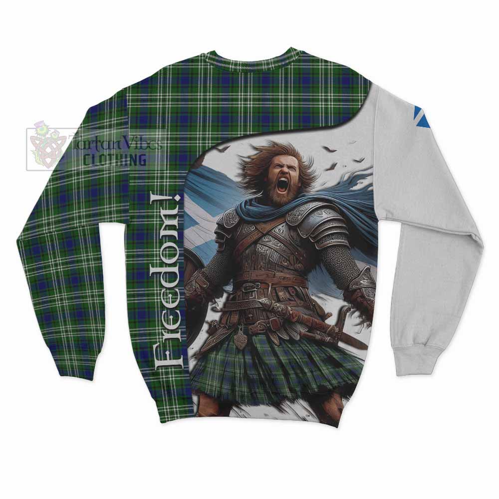Tartan Vibes Clothing Mow Crest Tartan Sweatshirt Inspired by the Freedom of Scottish Warrior