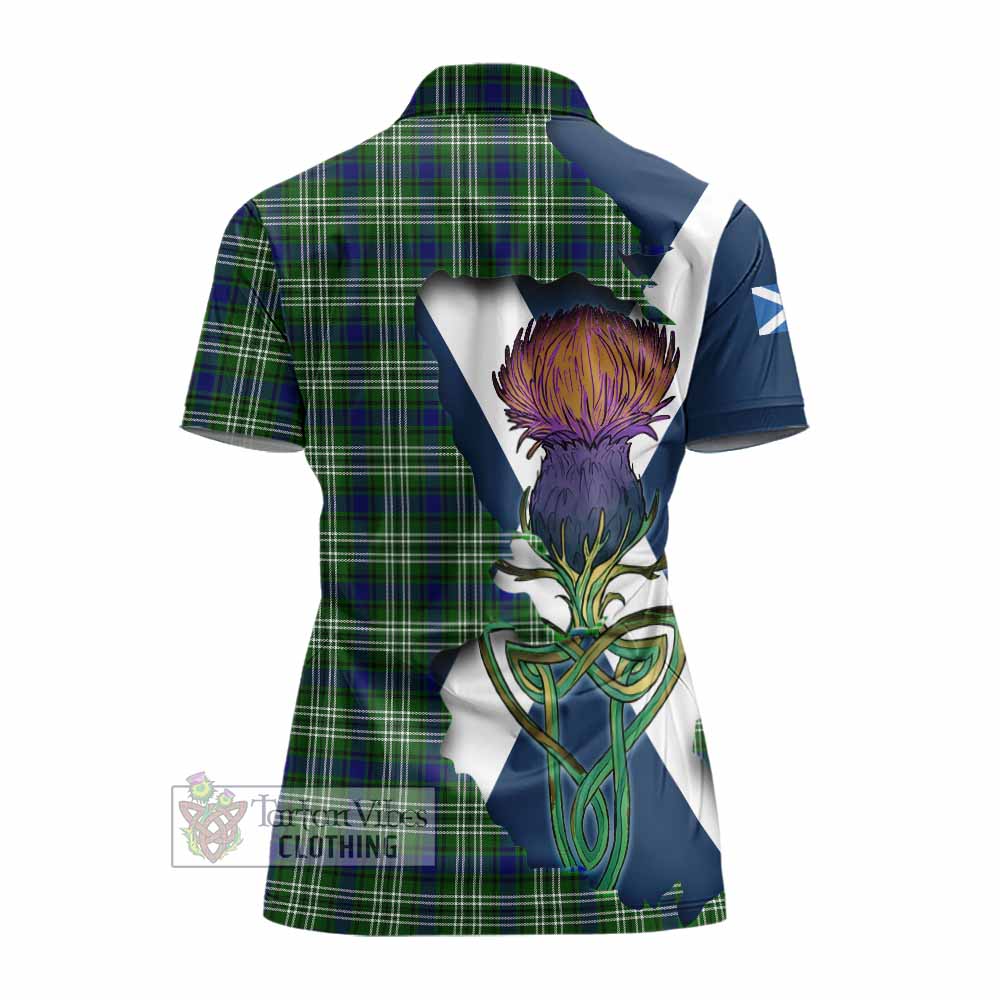 Mow Tartan Family Crest Women's Polo Shirt Scottish Thistle Celtic Inspired - Tartan Vibes Clothing