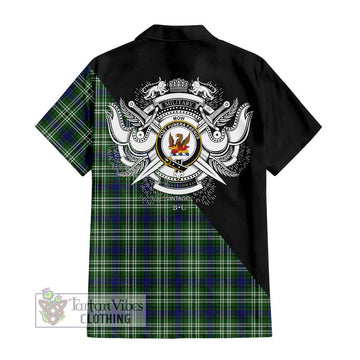 Mow Tartan Hawaiian Shirt with Family Crest and Military Logo Style - Tartan Vibes Clothing