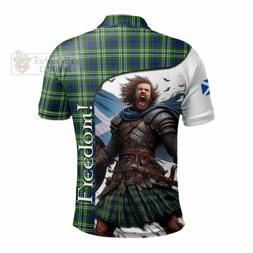 Tartan Vibes Clothing Mow Crest Tartan Polo Shirt Inspired by the Freedom of Scottish Warrior
