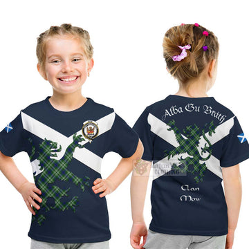 Mow Tartan Lion Rampant Kid T-Shirt Proudly Display Your Heritage with Alba Gu Brath and Clan Name - Tartan Vibes Clothing