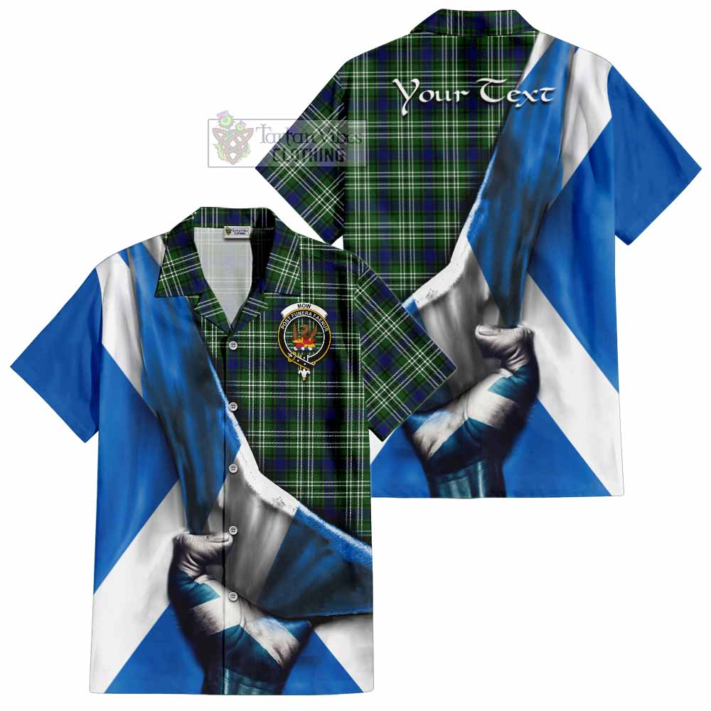 Mow Tartan Hawaiian Shirt with Family Crest Scotland Patriotic Style - Tartan Vibes Clothing