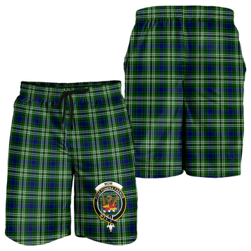 Mow Tartan Mens Shorts with Family Crest