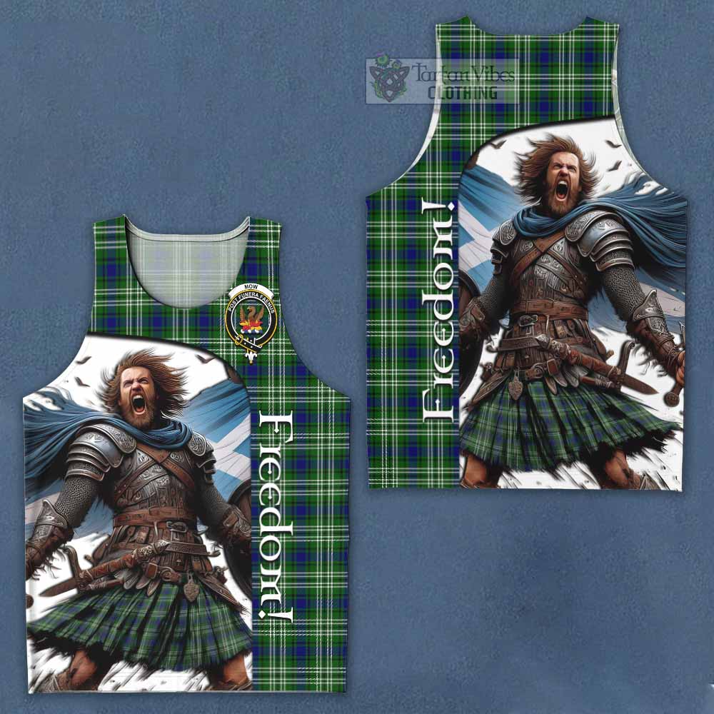 Tartan Vibes Clothing Mow Crest Tartan Men's Tank Top Inspired by the Freedom of Scottish Warrior