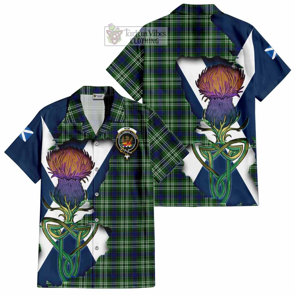 Mow Tartan Family Crest Hawaiian Shirt Scottish Thistle Celtic Inspired - Tartan Vibes Clothing