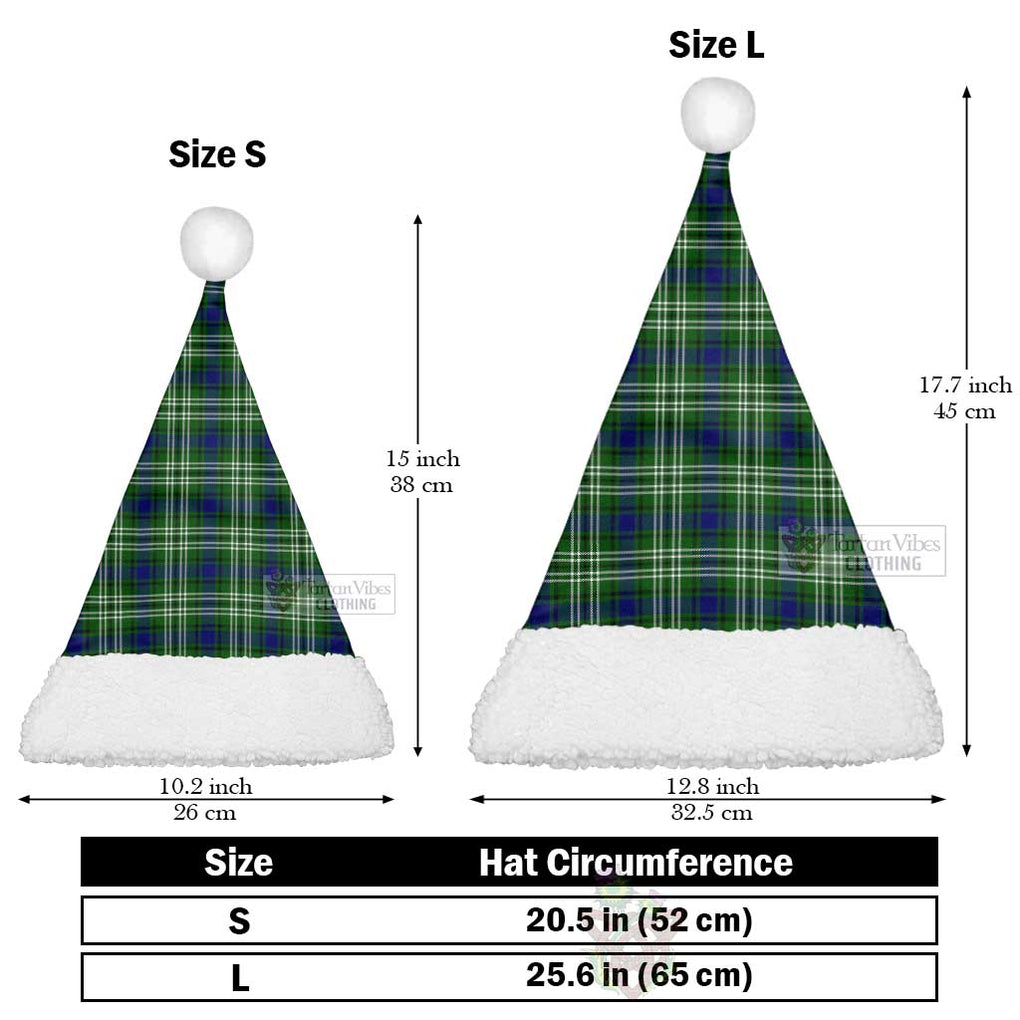 Mow Tartan Christmas Santa Hats Christmas Hat L 25.6in (65cm) - Tartan Vibes Clothing