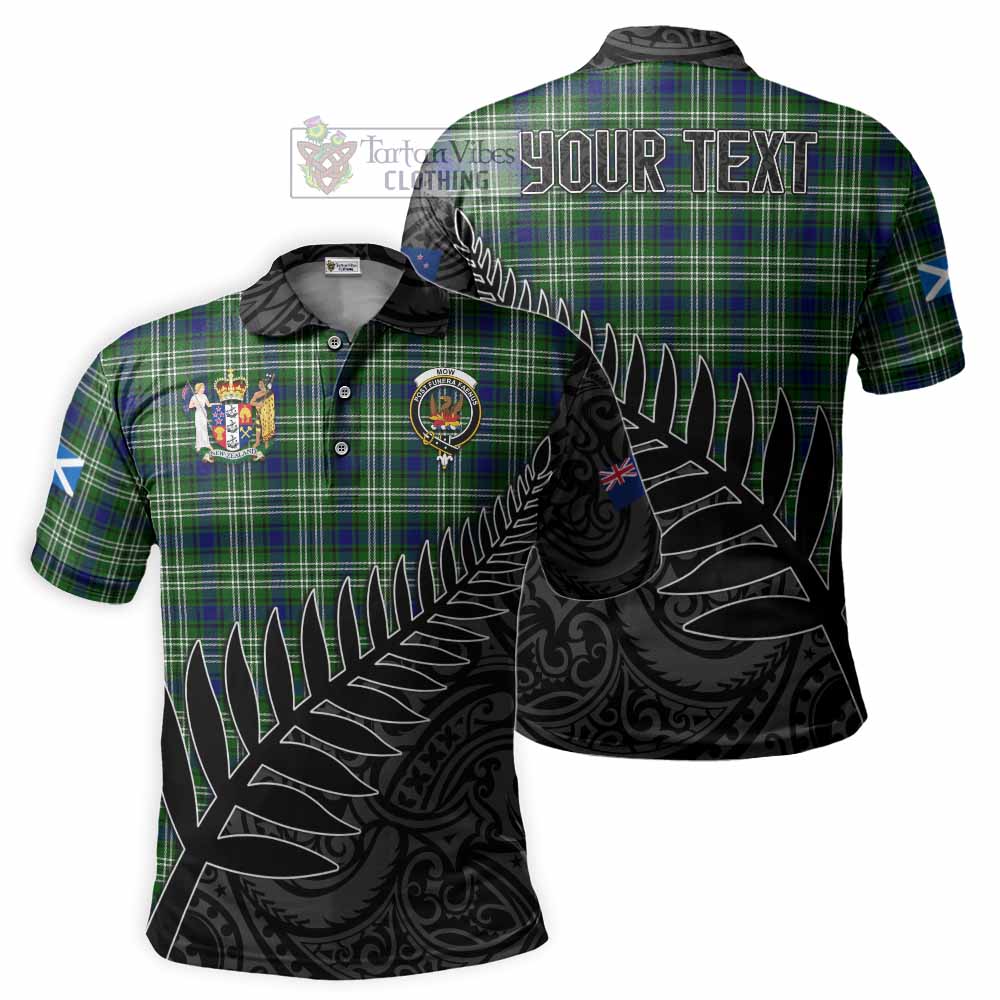 Mow Crest Tartan Polo Shirt with New Zealand Silver Fern Half Style