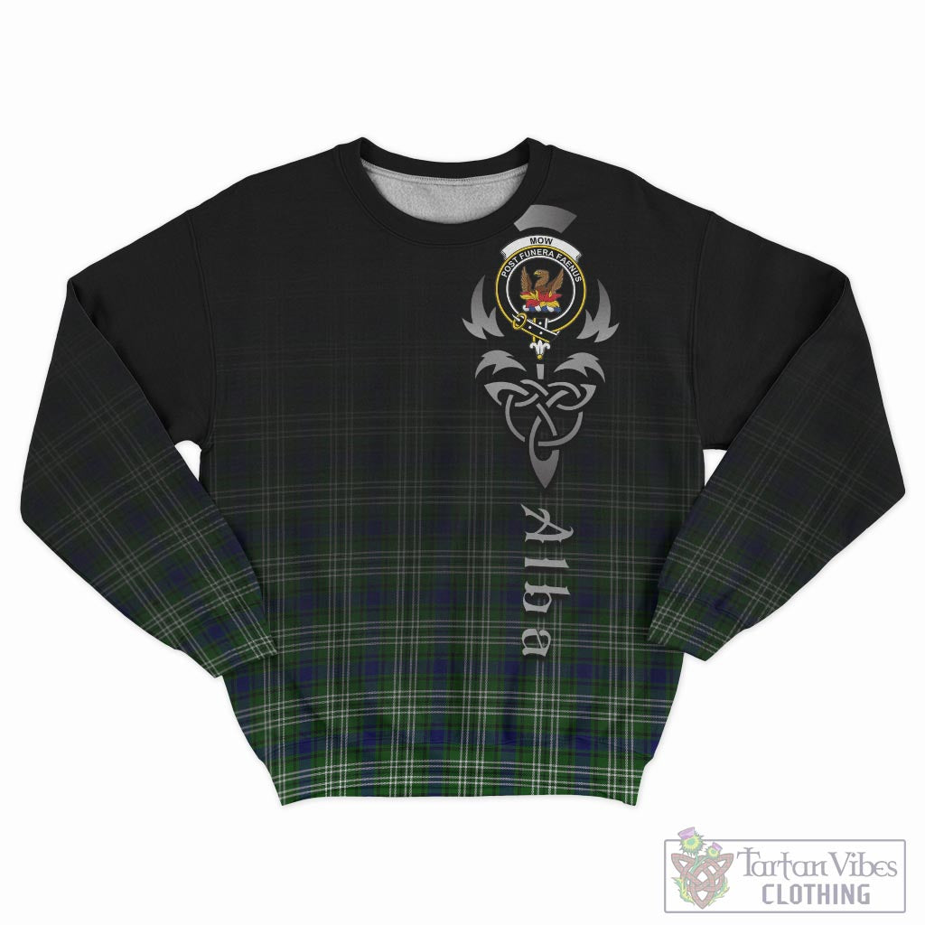 Mow Tartan Sweatshirt Featuring Alba Gu Brath Family Crest Celtic Inspired - Tartan Vibes Clothing