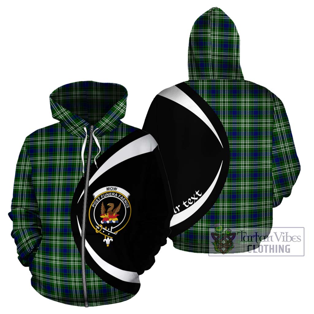 Mow Tartan Hoodie with Family Crest Circle Style - Tartan Vibes Clothing