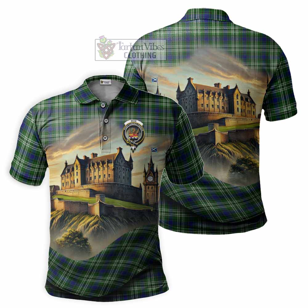 Tartan Vibes Clothing Mow Tartan Family Crest Polo Shirt with Scottish Ancient Castle Stype