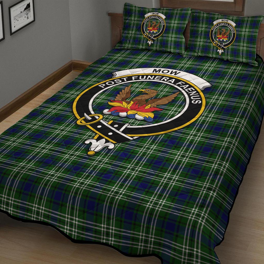 Mow Tartan Quilt Bed Set with Family Crest - Tartan Vibes Clothing