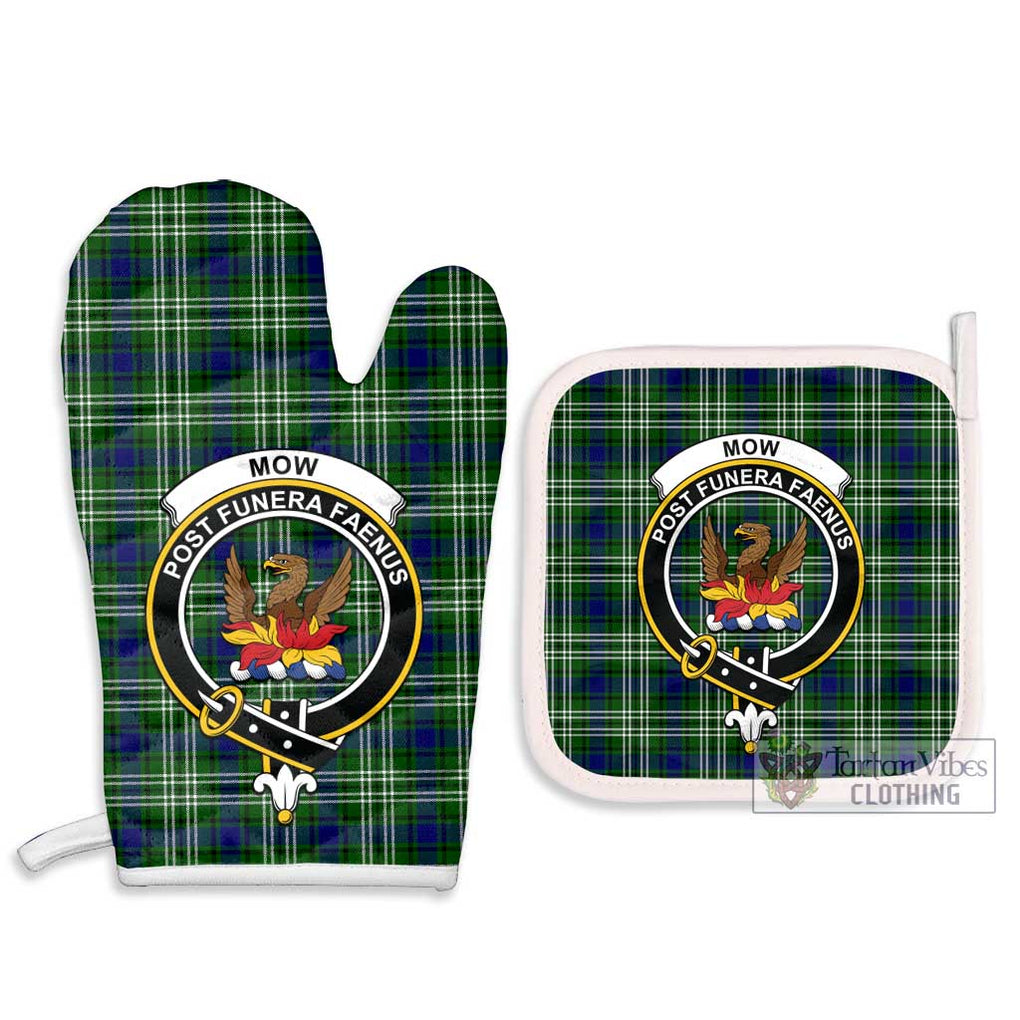 Mow Tartan Combo Oven Mitt & Pot-Holder with Family Crest - Tartan Vibes Clothing