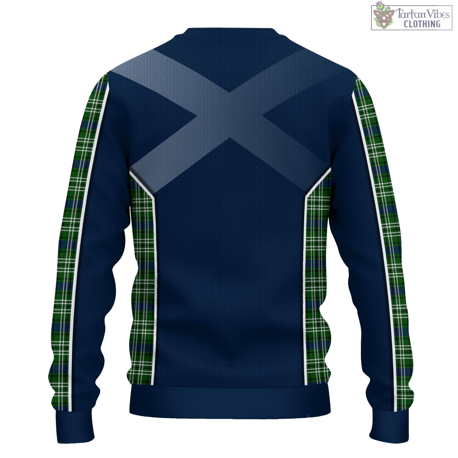 Mow Tartan Knitted Sweatshirt with Family Crest and Scottish Thistle Vibes Sport Style - Tartan Vibes Clothing