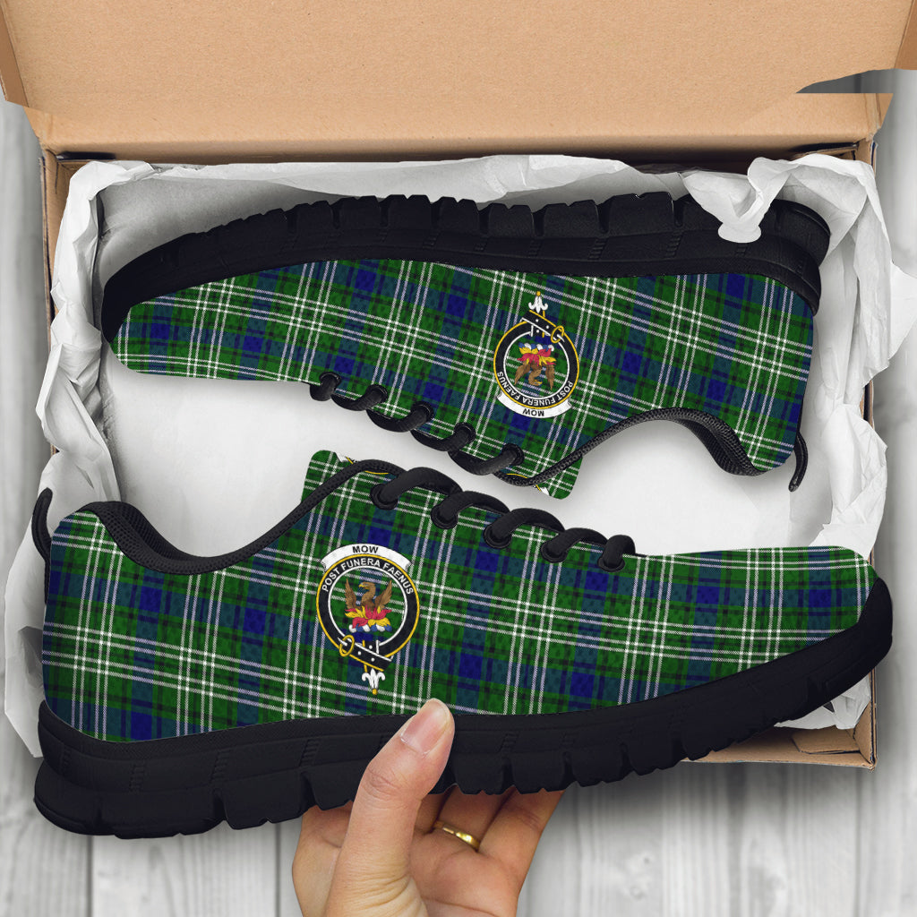 Mow Tartan Sneakers with Family Crest - Tartan Vibes Clothing