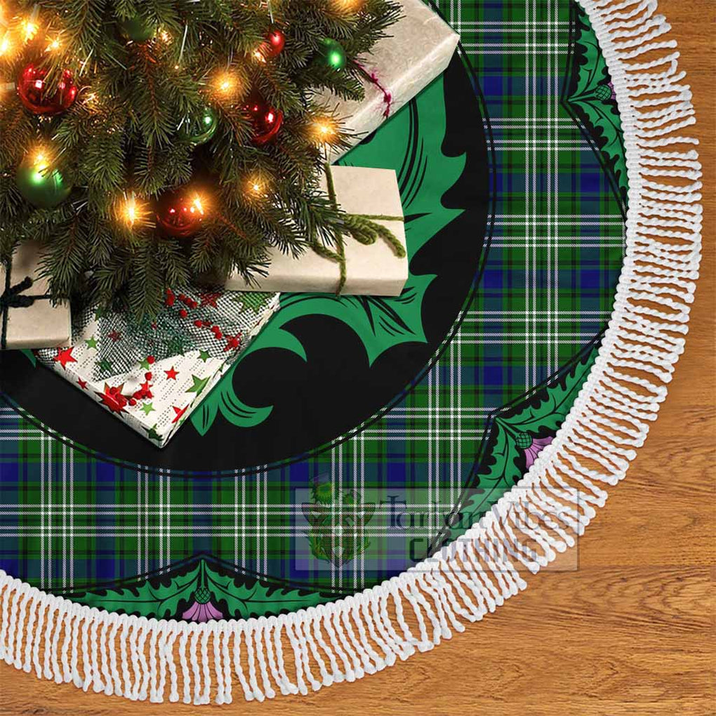Mow Tartan Christmas Tree Skirt Scottish Thistle Style - Tartan Vibes Clothing