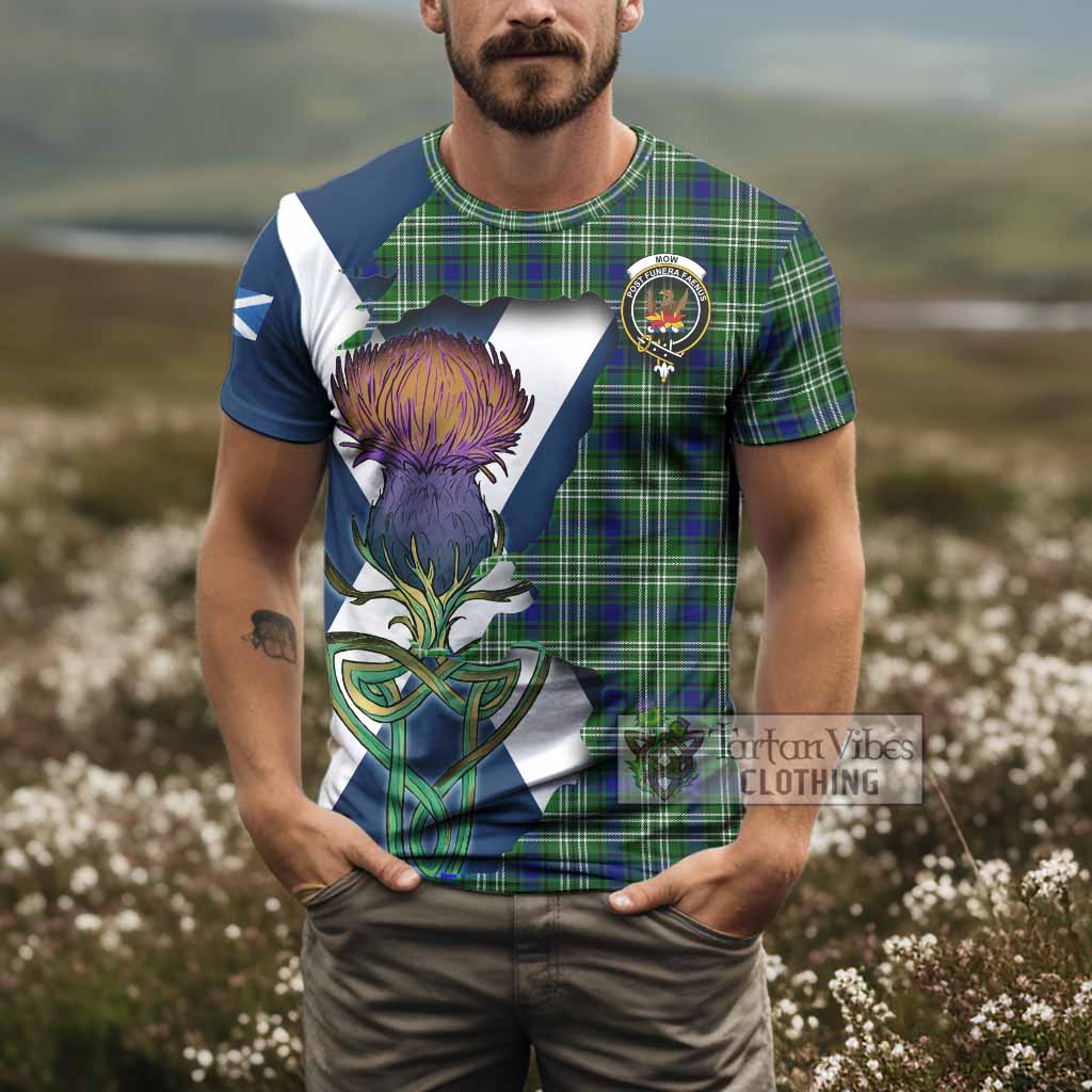 Mow Tartan Family Crest T-Shirt Scottish Thistle Celtic Inspired - Tartan Vibes Clothing