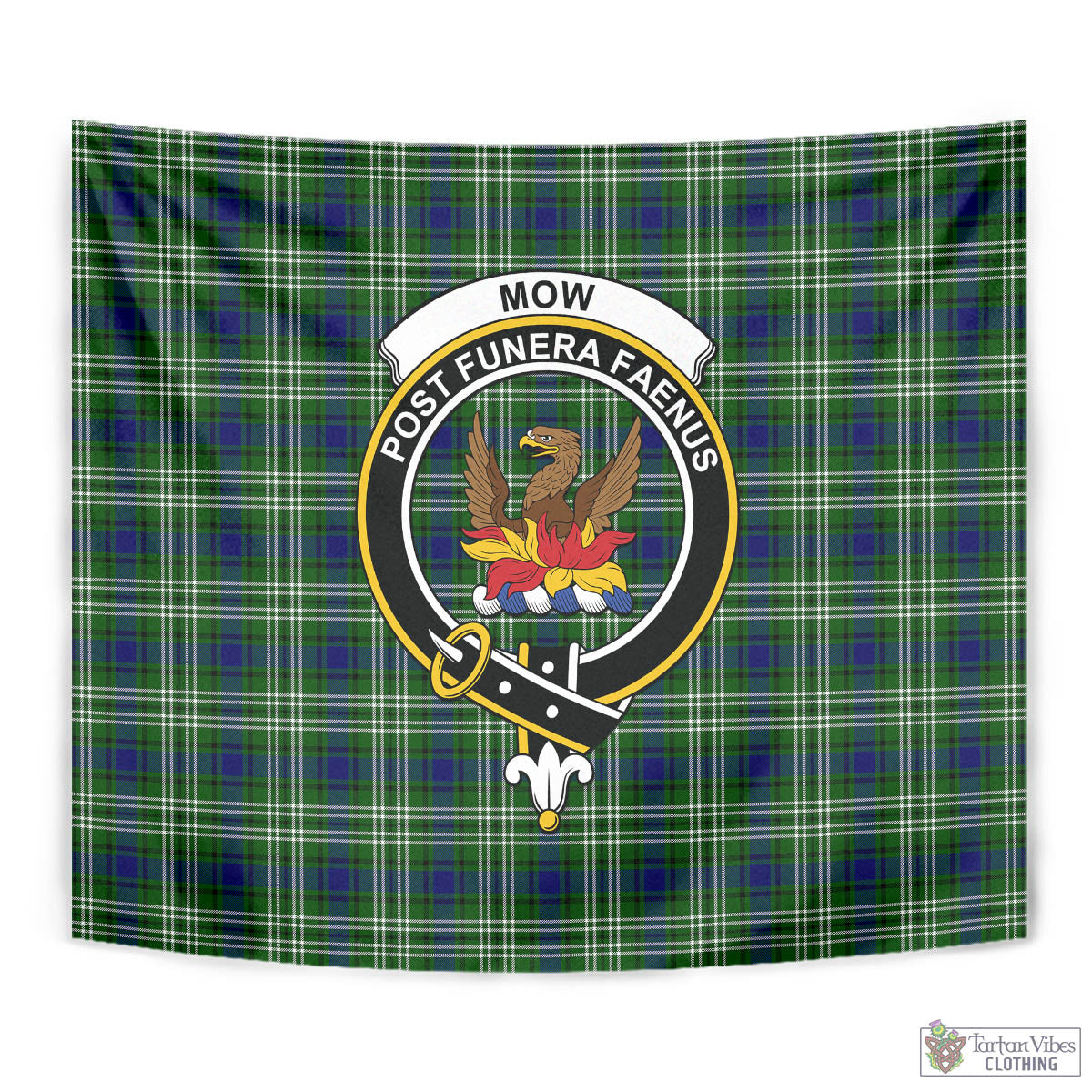 Mow Tartan Tapestry Wall Hanging and Home Decor for Room with Family Crest - Tartan Vibes Clothing
