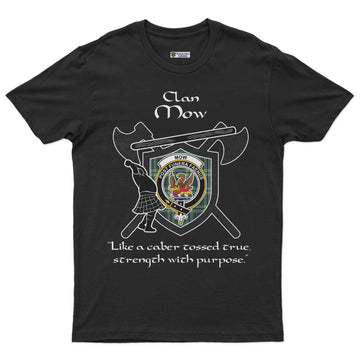 Mow Clan Crest Highland Game T Shirt Strength With Purpose Style - Tartan Vibes Clothing