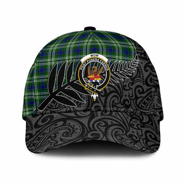 Mow Crest Tartan Classic Cap with New Zealand Silver Fern Half Style