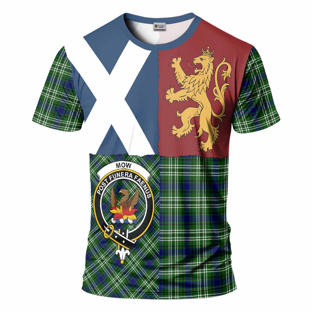 Mow Crest Tartan T-Shirt with Lion Rampant Saltire Style
