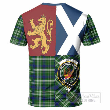 Mow Crest Tartan T-Shirt with Lion Rampant Saltire Style