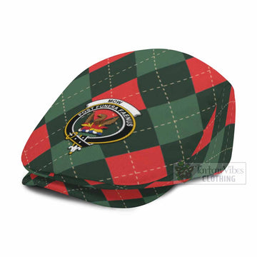 Mow Scottish Family Crest Flat Cap, Jeff Cap Argyle Plaid Christmas Style