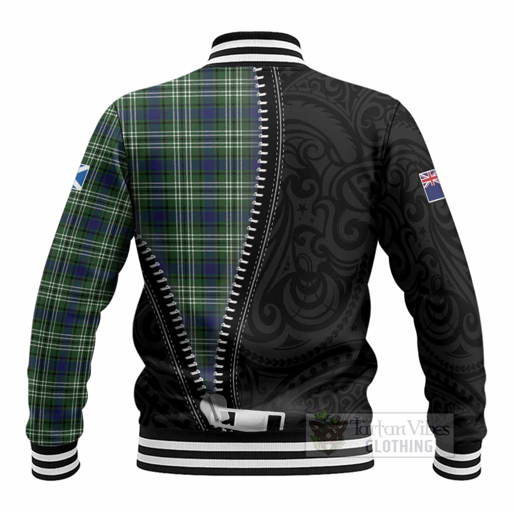 Mow Tartan Baseball Jacket New Zealand Pattern Unique Zipper Stylized