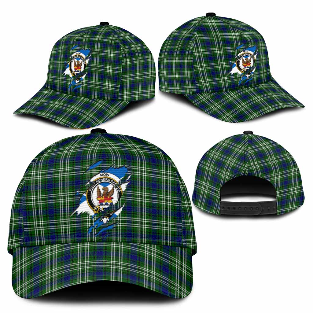 Mow Tartan Classic Cap with Family Crest In Me Style