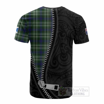 Mow Tartan Cotton T-shirt New Zealand Pattern Unique Zipper Stylized