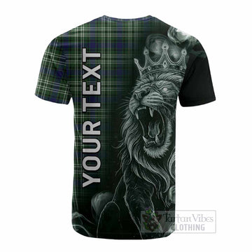 Mow Tartan Cotton T-shirt Roaring Lion Heritage