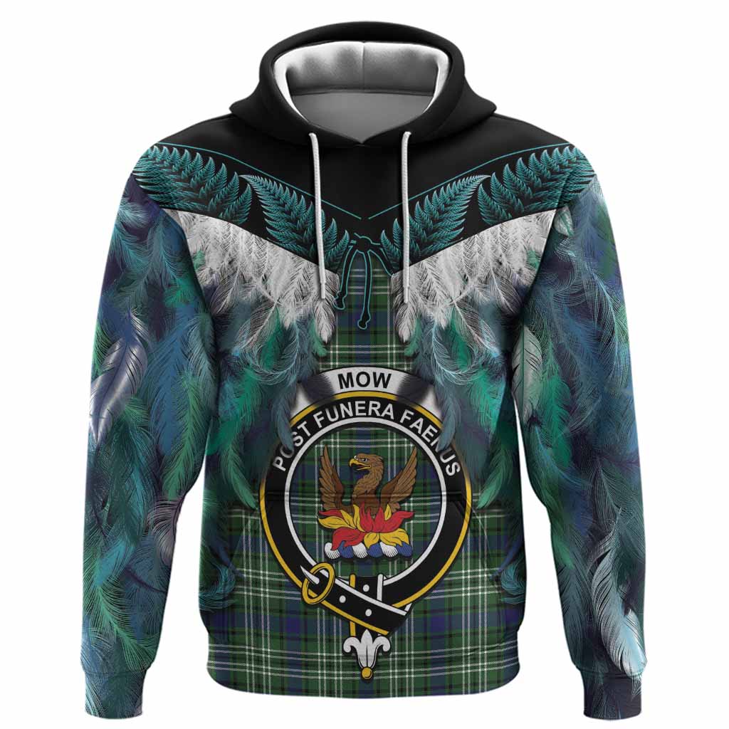 Mow Tartan Crest Hoodie New Zealand Maori Korowai Cloak