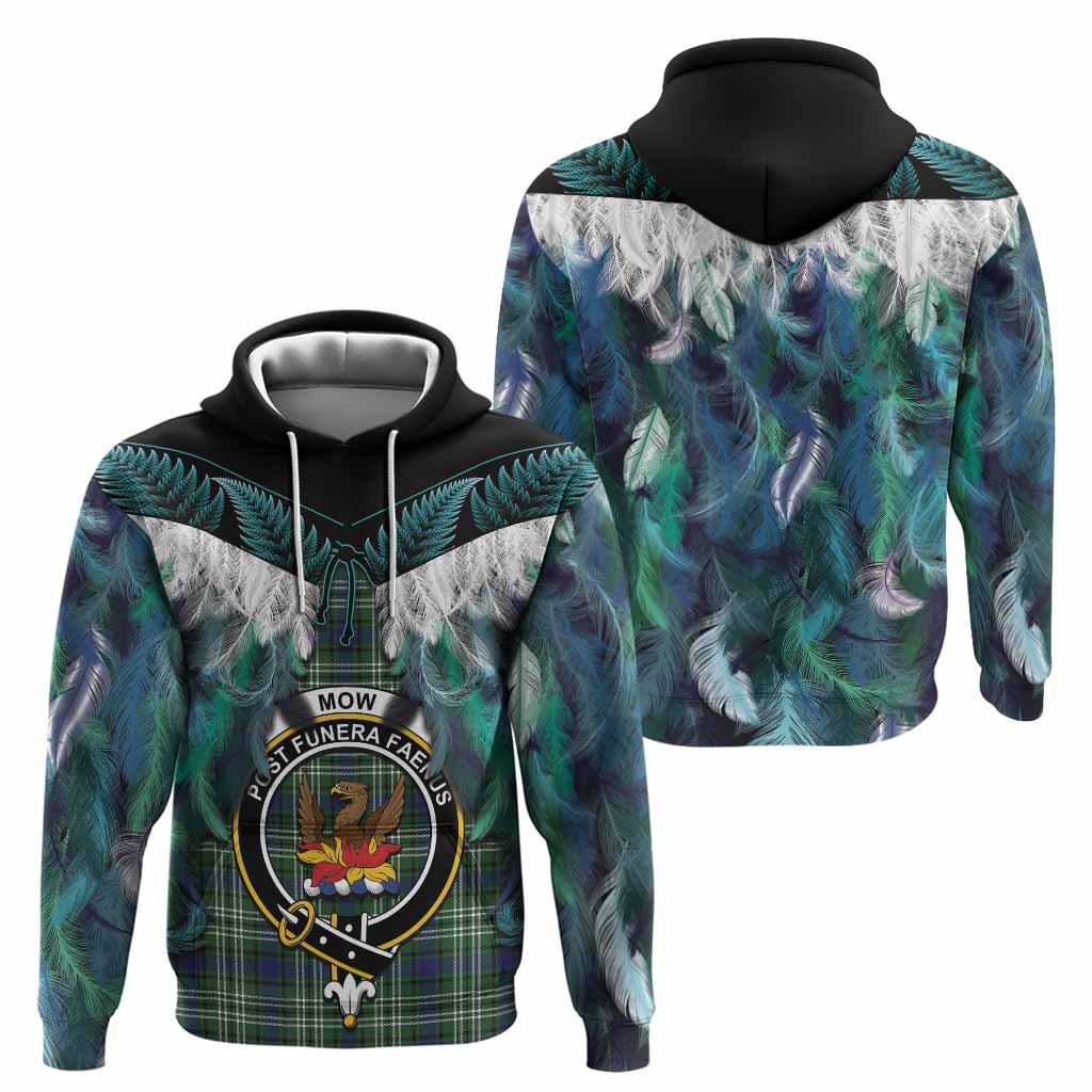 Mow Tartan Crest Hoodie New Zealand Maori Korowai Cloak