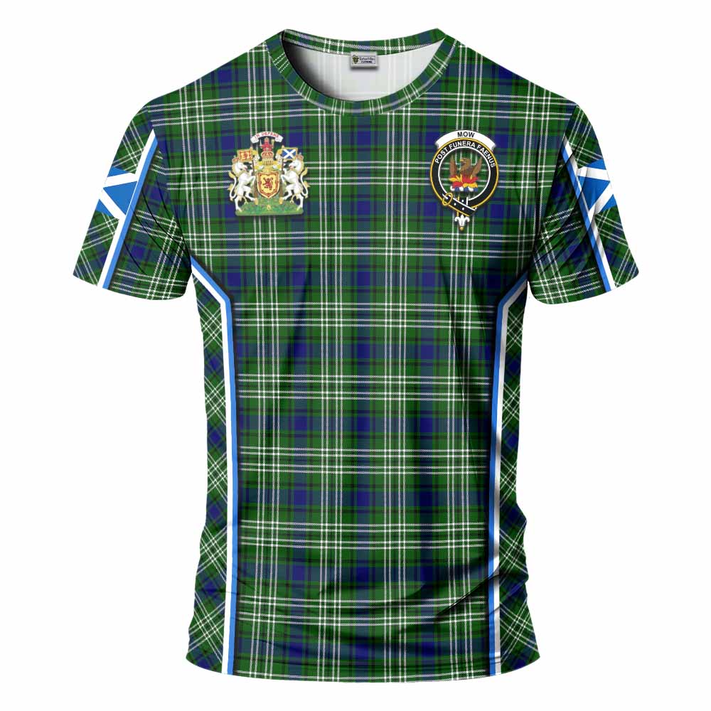 Mow Tartan Crest T-shirt Scotland Coat of Arm Flag Style - Tartan Vibes Clothing
